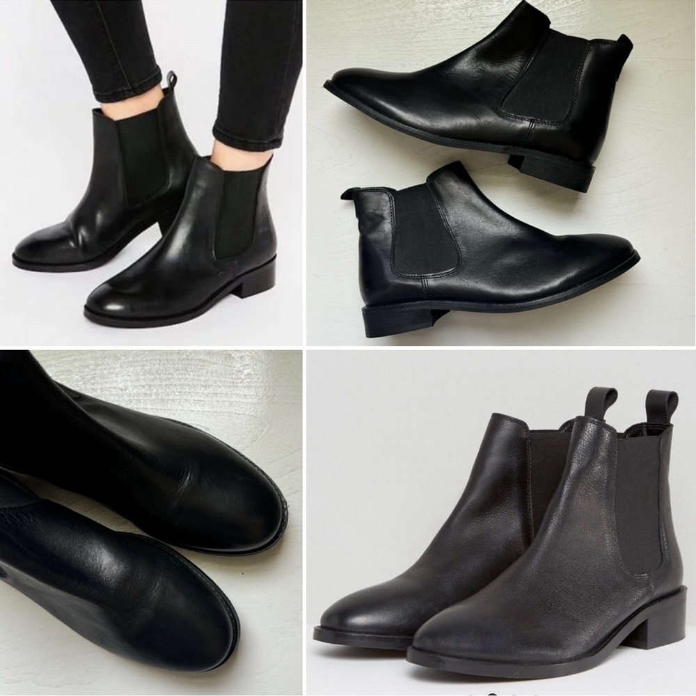 ASOS Genuine Leather Chelsea Boots
